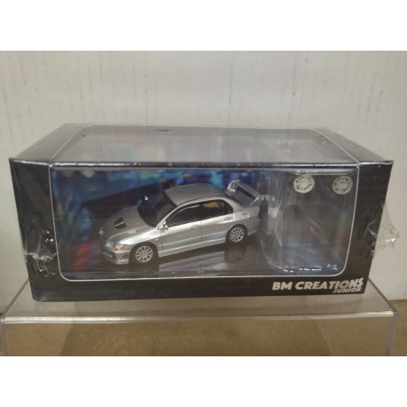 MITSUBISHI LANCER EVOLUTION VII SILVER LHD 1:64 BM CREATIONS