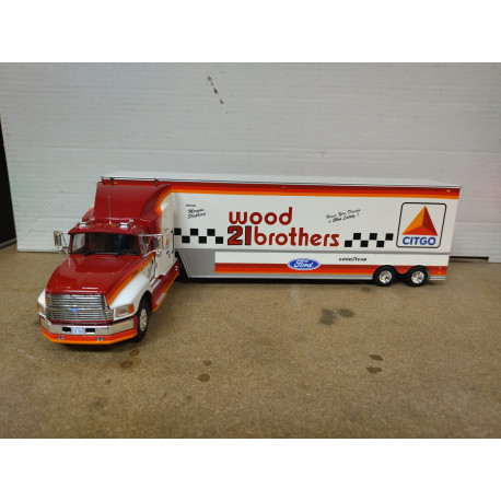 FORD AEROMAX 1990 NASCAR WOOD 21 BROTHERS AMERICAN TRUCK 1:43 ALTAYA IXO