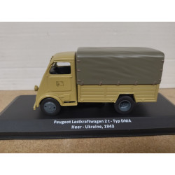 PEUGEOT DMA 1943 LASTKRAFTWAGEN 2-TON GERMANY/FRANCE WW 2 1:43 ALTAYA IXO