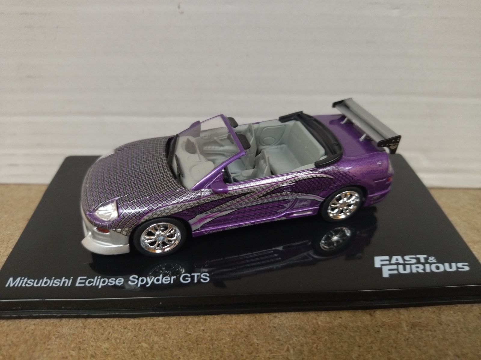 MITSUBISHI ECLIPSE SPYDER GTS PURPLE FAST & FURIOUS 1:43 ALTAYA