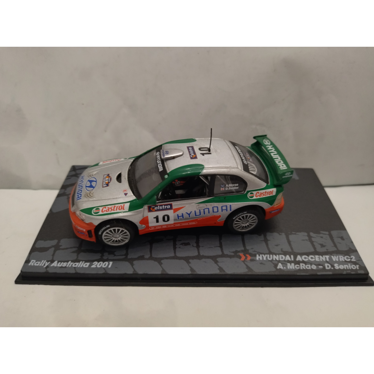 HYUNDAI ACCENT WRC2 2001 RALLY AUSTRALIA C.MCRAE 1:43 ALTAYA IXO - BCN ...