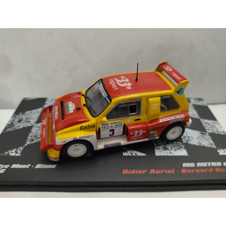 MG METRO 6R4 1986 RALLY MONT BLANC D.AURIOL 1:43 IXO ALTAYA