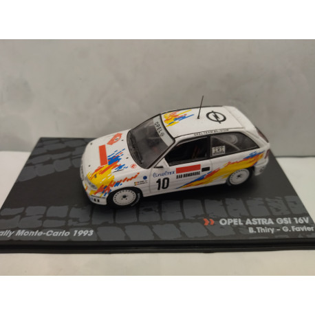 OPEL ASTRA GSi 16V 1993 RALLY MONTE CARLO B.THIRY 1:43 IXO ALTAYA DEFECT/NO RETRO