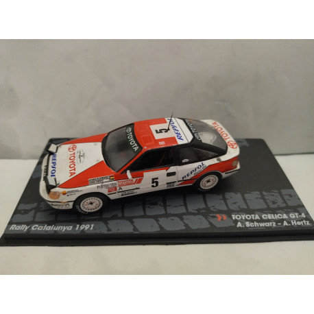 TOYOTA CELICA GT-4 1991 RALLY CATALUÑA A.SCHWARZ 1:43 EAGLEMOSS IXO