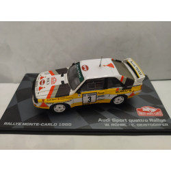 AUDI SPORT QUATTRO RALLYE 1985 RALLY MONTE CARLO W.ROHRL 1:43 ALTAYA IXO