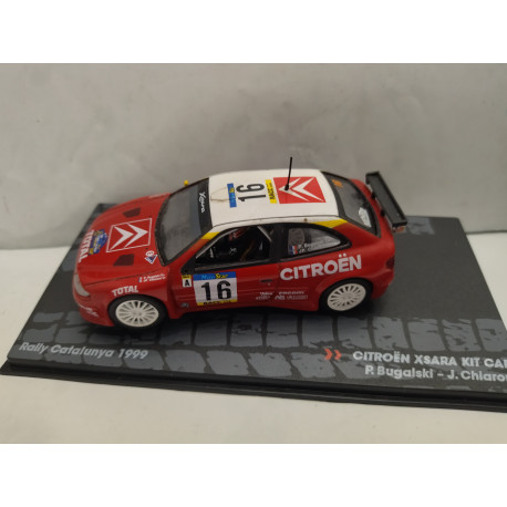 CITROEN XSARA KIT CAR 1999 RALLY CATALUÑA P.BUGALSKI 1:43 EAGLEMOSS IXO NO RETRO