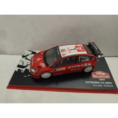 CITROEN C4 WRC 2007 RALLY MONTE CARLO S.LOEB 1:43 ALTAYA IXO