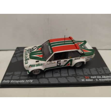 FIAT 131 ABARTH 1978 RALLY ACROPOLIS W.ROHRL 1:43 ALTAYA IXO