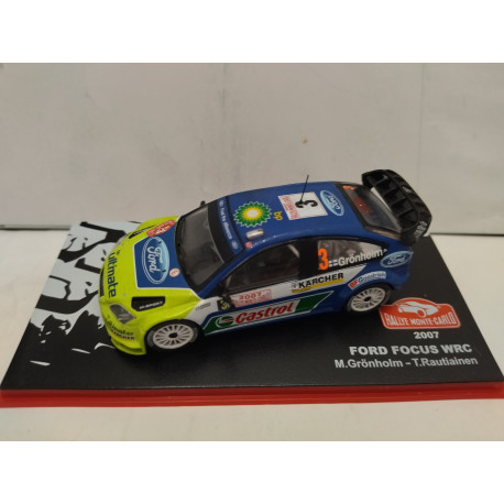 FORD FOCUS WRC 2007 RALLY MONTE CARLO M.GRONHOLM 1:43 ALTAYA IXO
