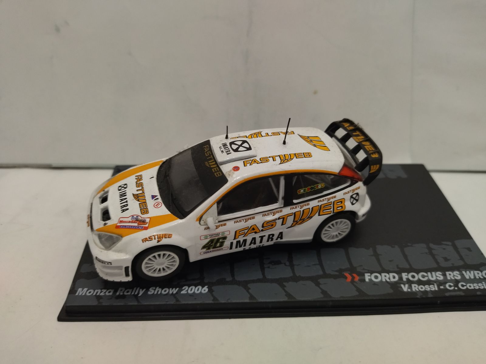 FORD FOCUS WRC 2006 RALLY MONZA SHOW VALENTINO ROSSI 1:43