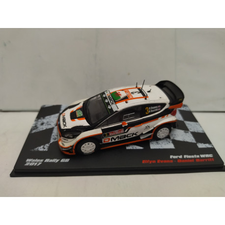 FORD FIESTA WRC 2017 RALLY WALES GB E.EVANS 1:43 ALTAYA IXO