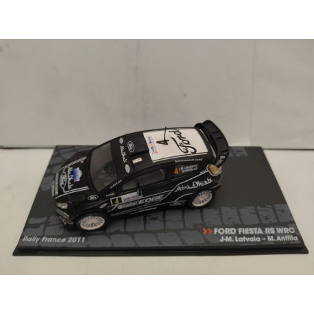 FORD FIESTA RS WRC RALLY FRANCE 2011 LATVALA 1:43 EAGLEMOSS IXO