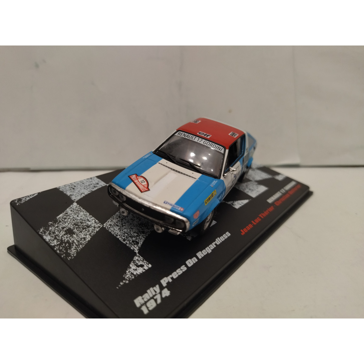 Modèle Réduit Solido 1:18 Renault 17 Gordini #12 - Press On Regardless 1974 - Neuf
