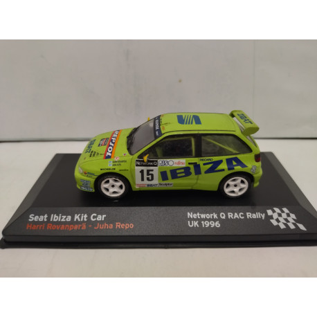 SEAT IBIZA KIT CAR RALLY RAC 1996 ROVANPERA 1:43 ALTAYA IXO