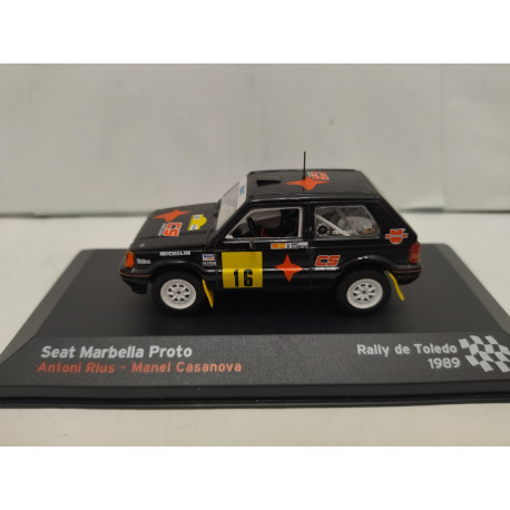 SEAT MARBELLA PROTO 1989 RALLY TOLEDO A.RIUS 1:43 ALTAYA IXO