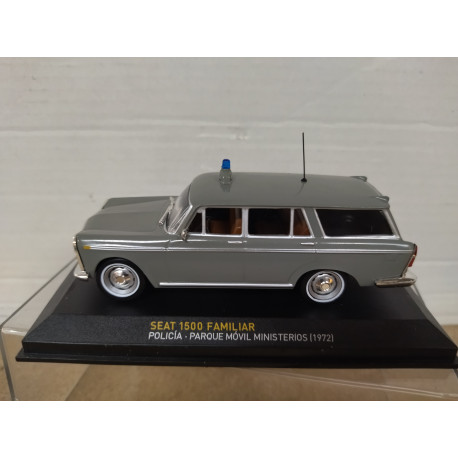 SEAT 1500 FAMILIAR 1972 PMM POLICIA PARQUE MOVIL MINISTERIOS 1:43 ALTAYA IXO