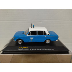 SEAT 124 D 1976 AYUNTAMIENTO MADRID POLICIA 1:43 ALTAYA IXO