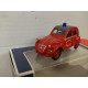 CITROEN 2CV POMPIERS BOX apx 1:64 NOREV 3 INCHES (7,5cm)