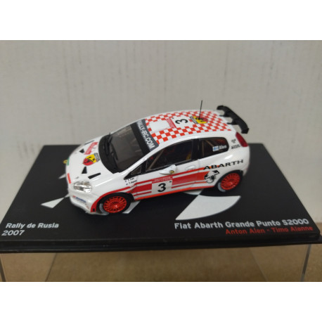 FIAT GRANDE PUNTO ABARTH S2000 2007 RALLY RUSIA A.ALEN 1:43 ALTAYA IXO