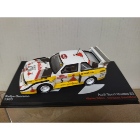 AUDI SPORT QUATTRO E2 1985 RALLY SANREMO W. RORHL 1:43 ALTAYA IXO