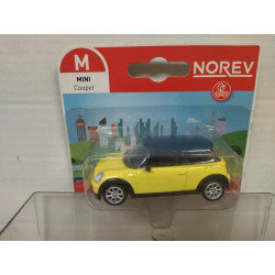 MINI COOPER ONE 2006 YELLOW/BLACK BLISTER apx 1:64 NOREV 3 INCHES (7,5cm)