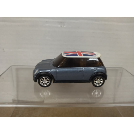 MINI COOPER ONE 2006 GREY/UNION JACK apx 1:64 NOREV 3 INCHES (7,5cm)