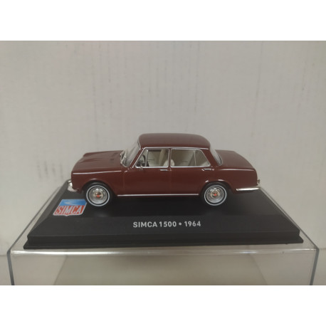 SIMCA 1500 1964 DARK RED BELLES SIMCA 1:43 ALTAYA IXO