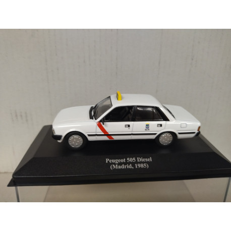 PEUGEOT 505 1985 DIESEL TAXI MADRID 1:43 ALTAYA IXO