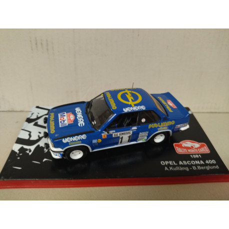 Modèle Réduit Opel Ascona 400 Rallye Sweden 1980 - Kullang - 1/24 Par Altaya/Ixo - Occasion