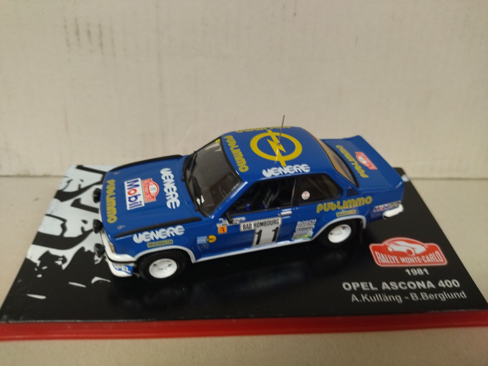 Hachette 1/24 WRC - Opel Ascona 400 #7 Anders Kullang rally