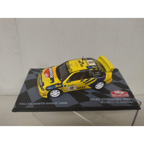 SEAT CORDOBA WRC 1999 RALLY MONTE CARLO P.LIATTI 1:43 EAGLEMOSS IXO
