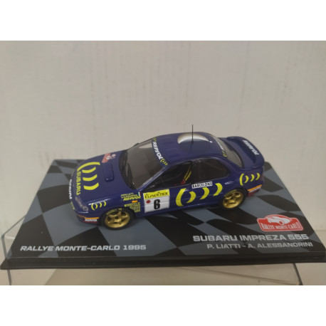 SUBARU IMPREZA 555 1995 RALLY MONTE CARLO P.LIATTI 1:43 EAGLEMOSS IXO