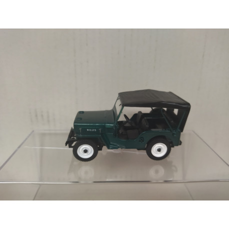 JEEP WILLYS CJ-3B GREEN CARROS COLOMBIA 1:43 LUPPA IXO