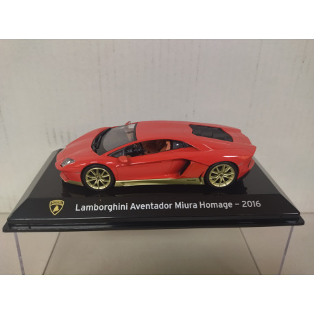 LAMBORGHINI AVENTADOR 2016 MIURA HOMAGE SUPERCARS 1:43 SALVAT IXO