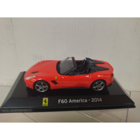 FERRARI F60 AMERICA 2014 OPEN RED SUPERCARS 1:43 SALVAT IXO
