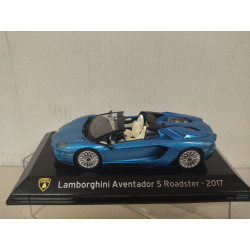 LAMBORGHINI AVENTADOR 2017 S ROADSTER BLUE SUPERCARS 1:43 SALVAT IXO