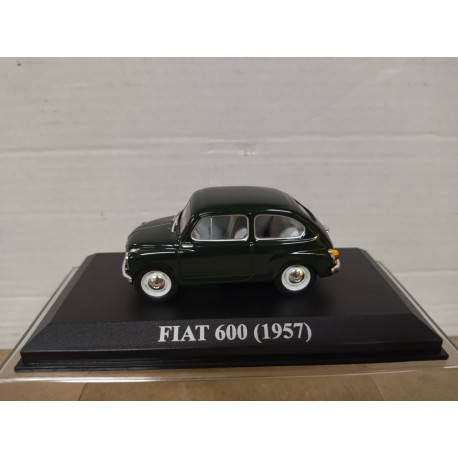 FIAT 600 1957 GREEN NOS CHERES VOITURES 1:43 ALTAYA IXO