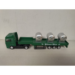 MAN TGA 410 BILSEN BIER TRAILERS EL COMERCIO 1:87 H0 IXO LUPA