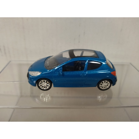 PEUGEOT 207 MI-VIE BERLINE 3P BLUE apx 1:64 NOREV 3 INCHES (7,5cm)