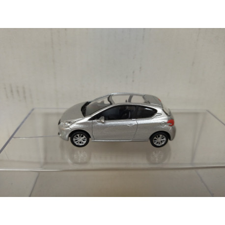 PEUGEOT 208 3P SILVER apx 1:64 NOREV 3 INCHES (7,5cm)