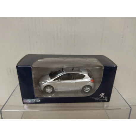 PEUGEOT 208 3P SILVER apx 1:64 NOREV 3 INCHES (7,5cm)