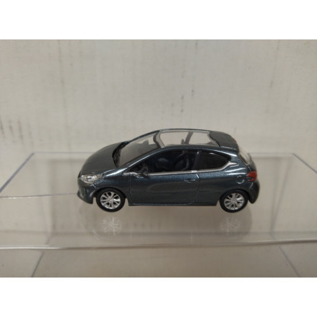 PEUGEOT 208 3P GREY/BLUE apx 1:64 NOREV 3 INCHES (7,5cm)