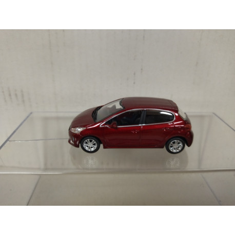 PEUGEOT 208 5P ROUGE BURDEOS apx 1:64 NOREV 3 INCHES (7,5cm)