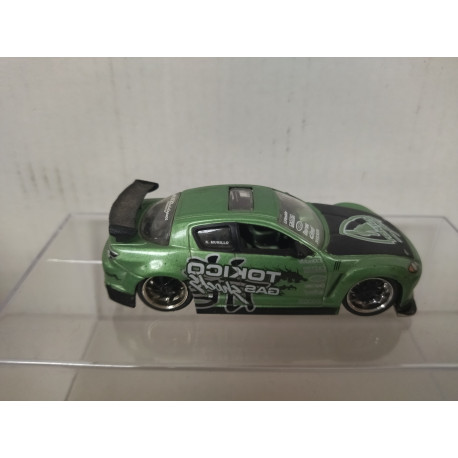 MAZDA RX-8 GREEN IMPORT RACER 1:64 JADA TOYS NO BOX - BCN STOCK CARS