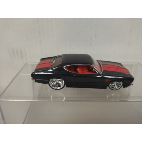 CHEVROLET CHEVELLE 1969 SS BLACK/RED BIG TIME 1:64 JADA TOYS