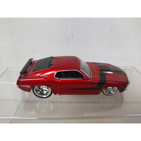 FORD MUSTANG 1970 BOSS RED/BLACK 1:64 JADA TOYS NO BOX