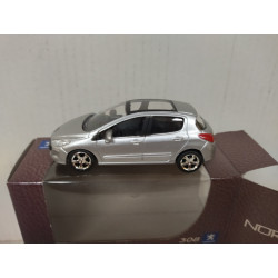 PEUGEOT 308 2007-2013 SILVER 1:64 apx NOREV 3 INCHES (7,5cm)