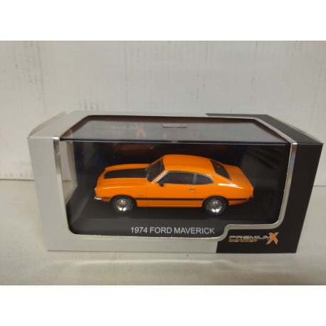 FORD MAVERICK 1974 ORANGE/BLACK 1:43 PREMIUMX URNA RAJADA - BCN