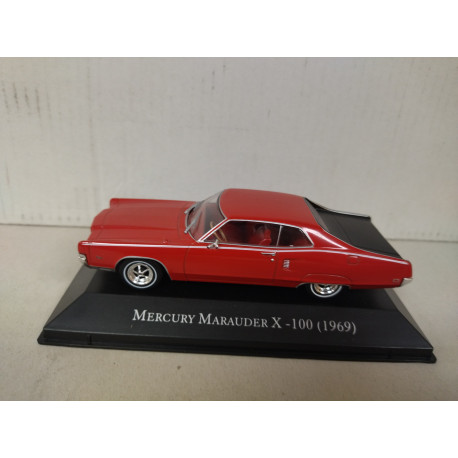 MERCURY MARAUDER X-100 1969 RED/BLACK AMERICAN CARS 1:43 ALTAYA IXO