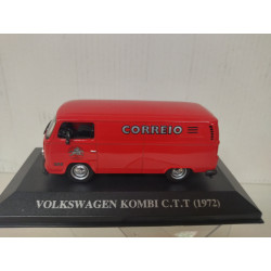 VOLKSWAGEN T2 1972 KOMBI C.T.T. CORREIO PORTUGAL 1:43 ALTAYA IXO